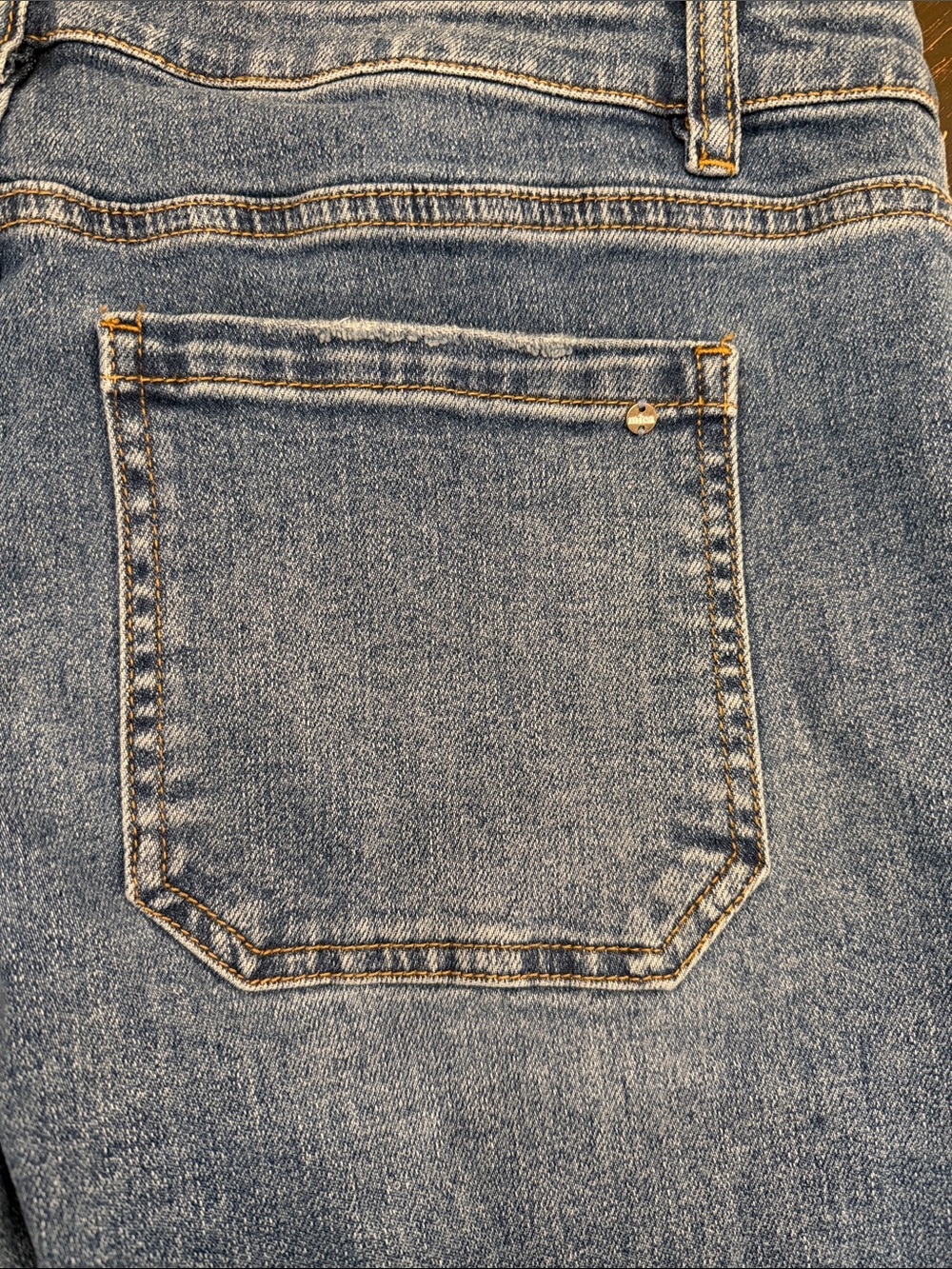 Mica High Rise Straight Leg Distressed Hem Jeans Size 31 - Picture 4 of 4
